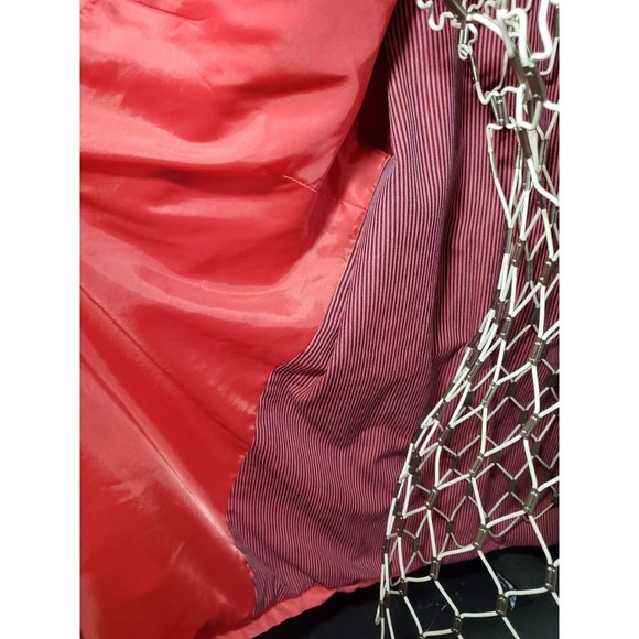 Levi’s STRAUSS Co Cotton Military Women Jacket XL Coral Color Pockets VGUC - Picture 4 of 7